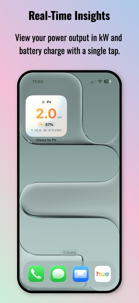 Glance for PV - Lock Screen widgets