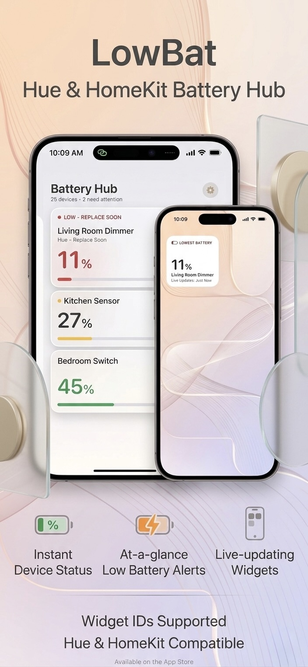 LowBat - sorted list of smart home battery levels