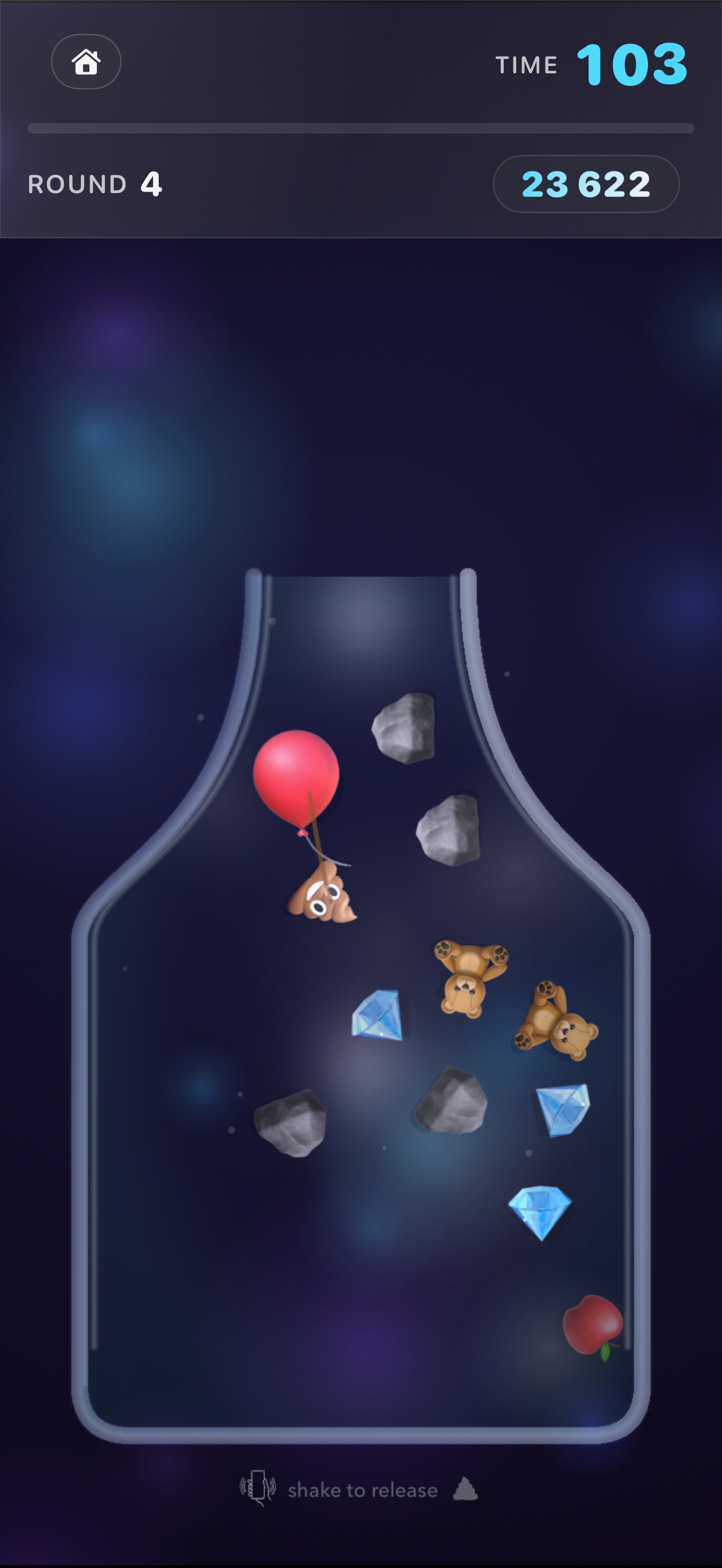 Sift gameplay - round-bottom flask challenge