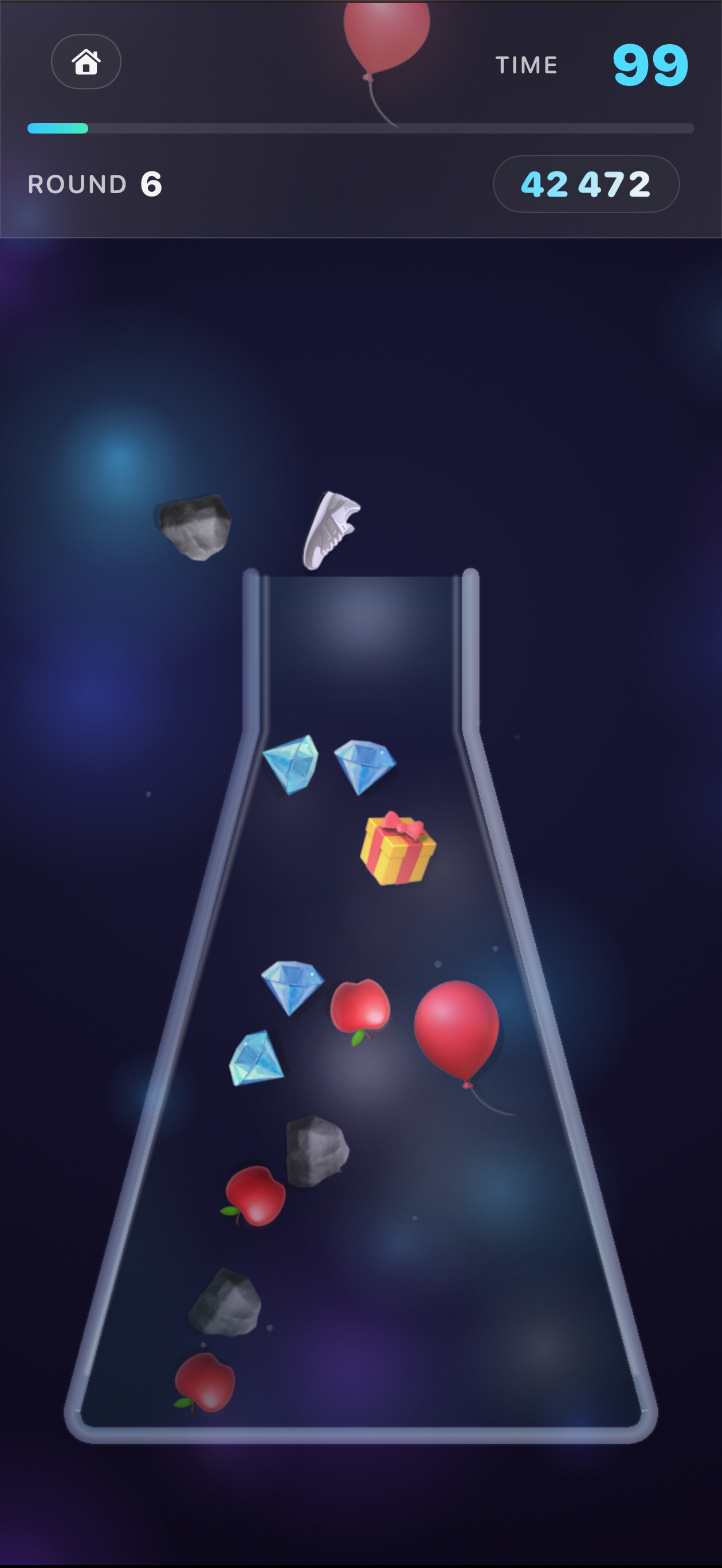 Sift gameplay - junk types and scoring