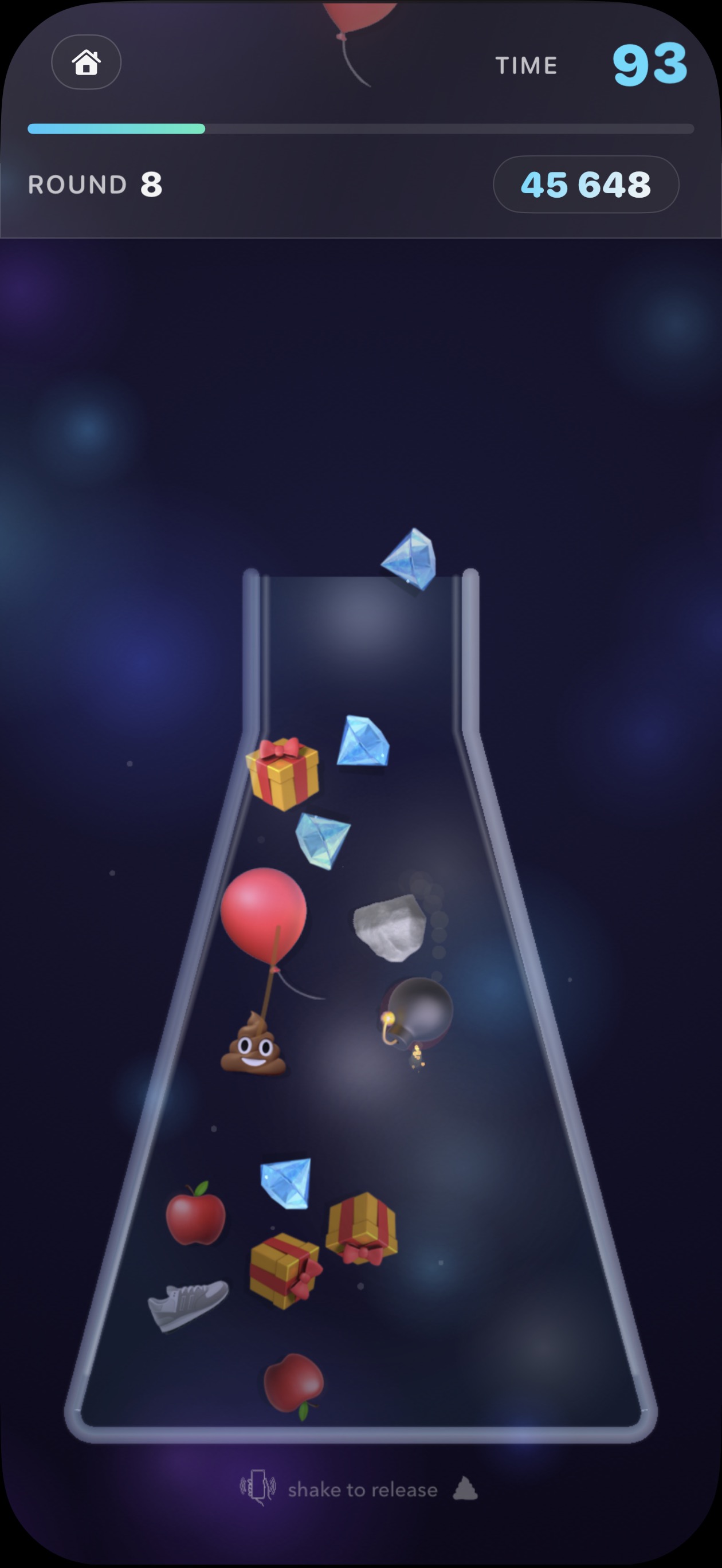 Sift gameplay - escalating difficulty