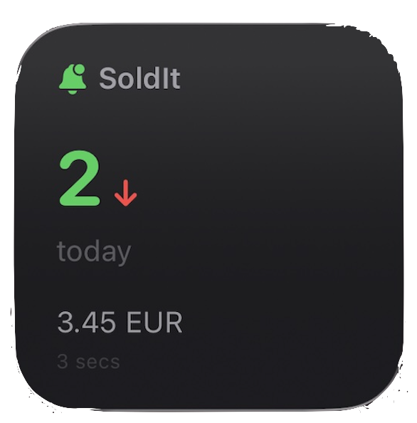 SoldIt! Home Screen widget