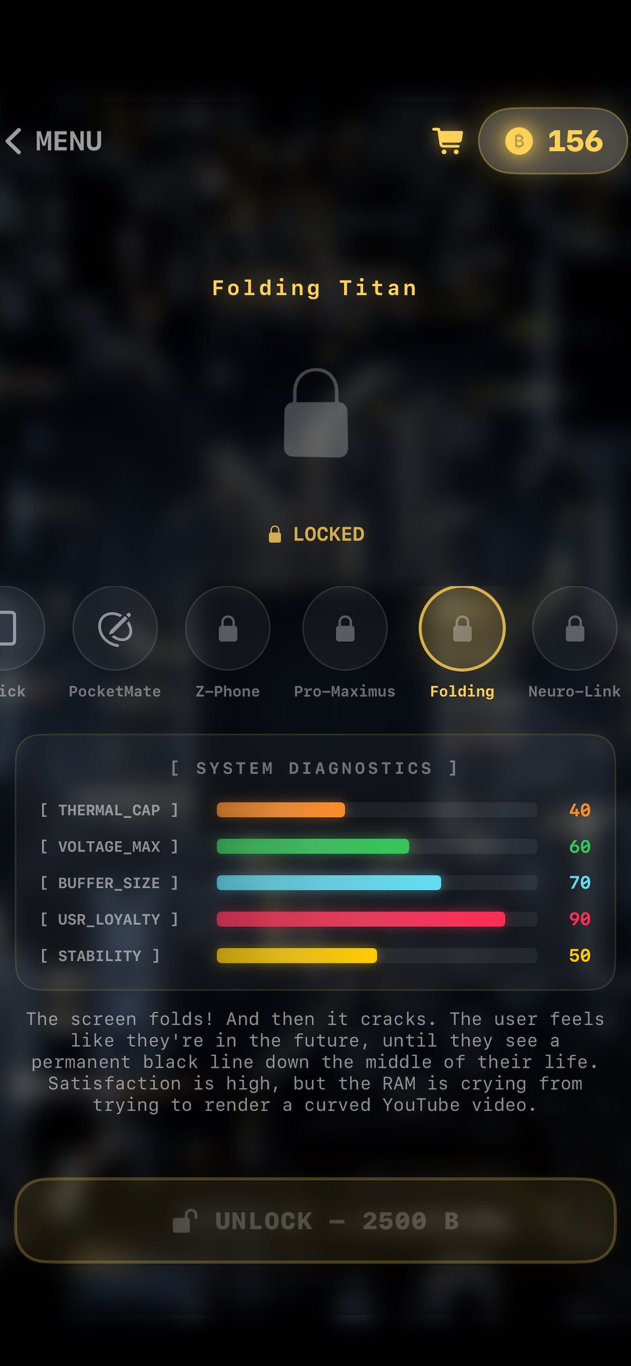 SwipeOS gameplay - hardware devices and system diagnostics